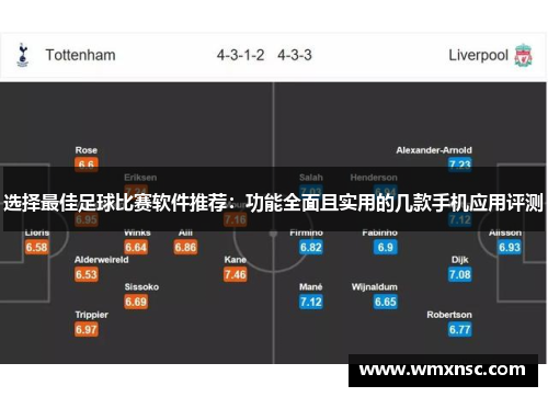选择最佳足球比赛软件推荐：功能全面且实用的几款手机应用评测